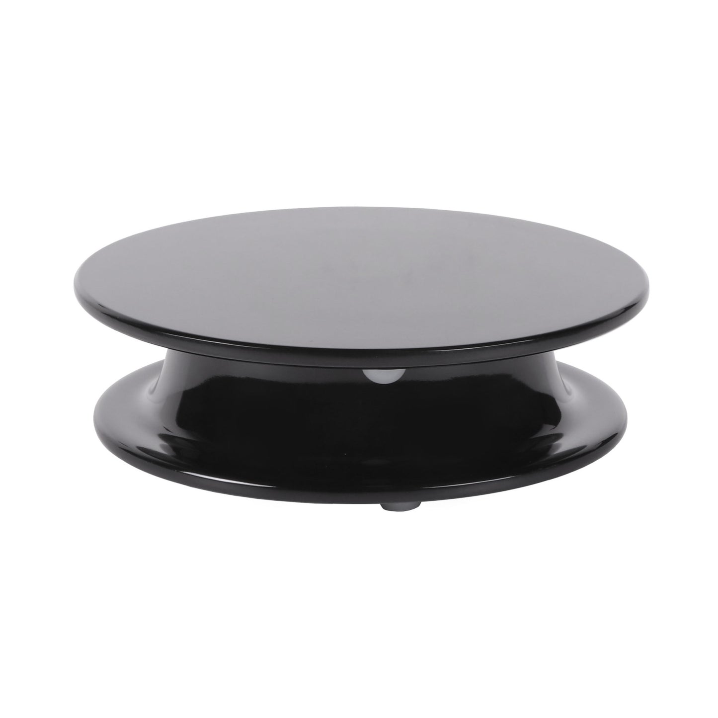 Melamine Round Flat Plate (Fits M5P Pedestal) - Black