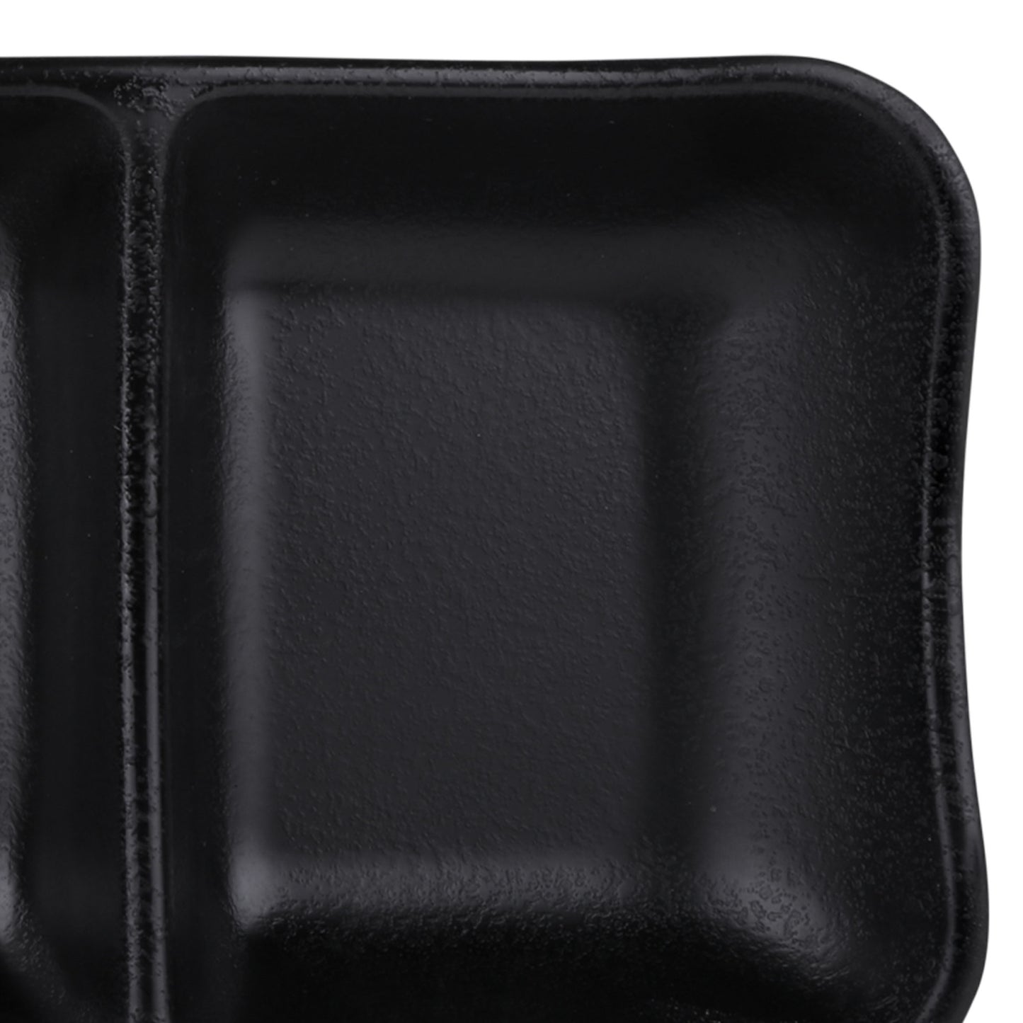 Melamine 3 Compartment Tray - Black