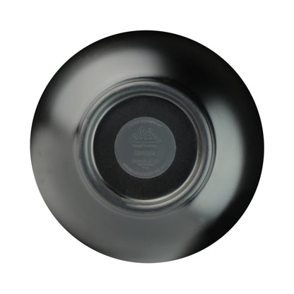 Melamine Round Bowl - Black w/ Silver Decal