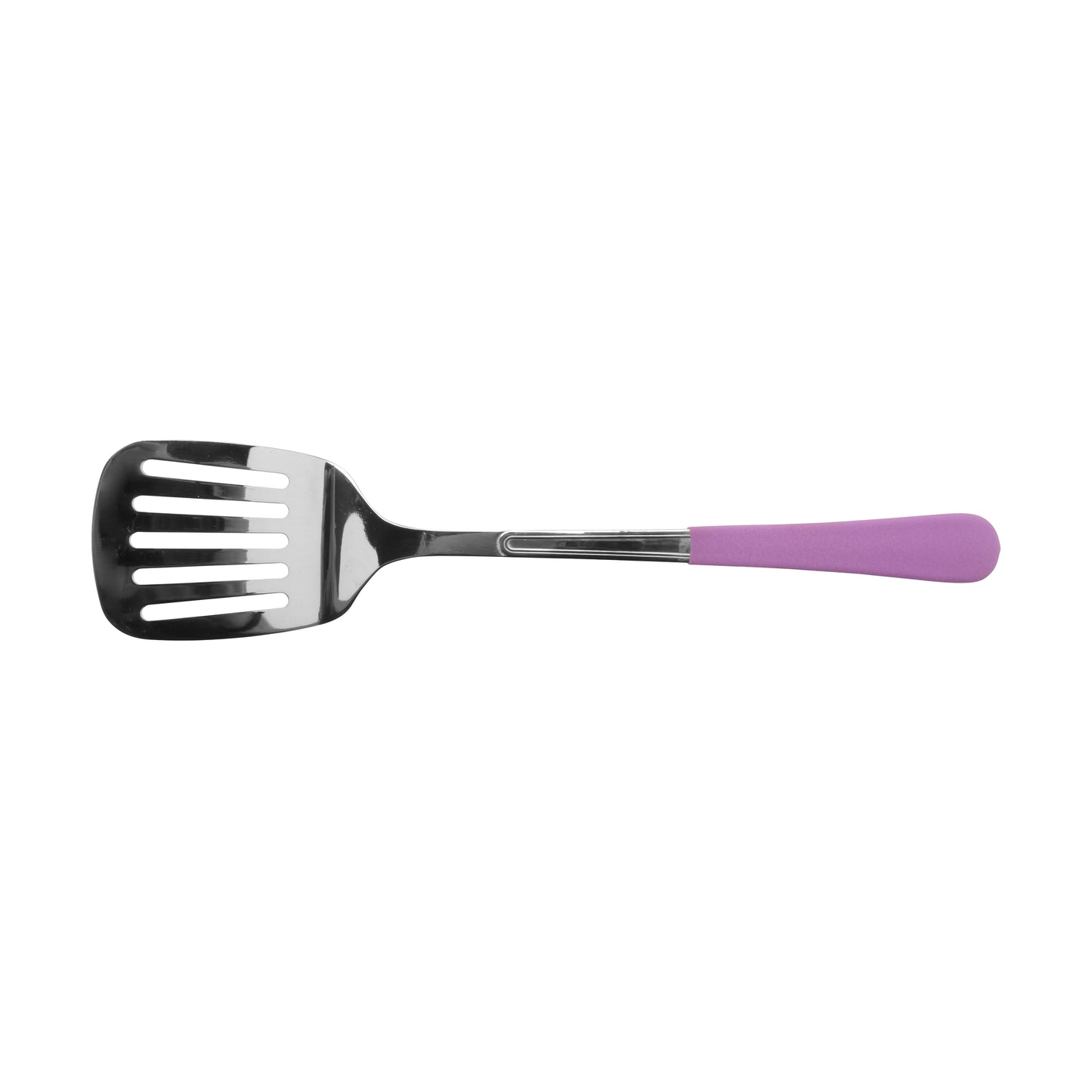 13.5" Stainless Steel Slotted Spatula w/ Mirror Finish and Cool-Grip Handle