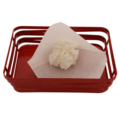6" x 5.5" Food-Safe Double-Open Bag / Wire Cone Basket Liner / Deli Wrap, White, 2000 pieces./cs.