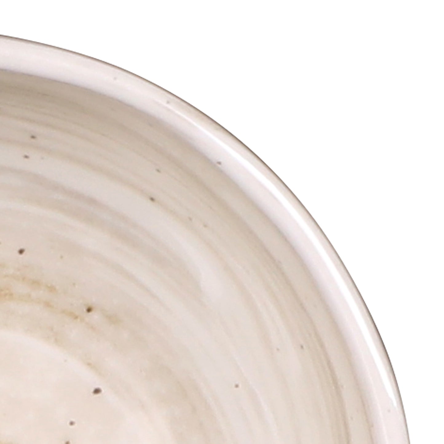 Melamine Round Bowl - Taupe Design