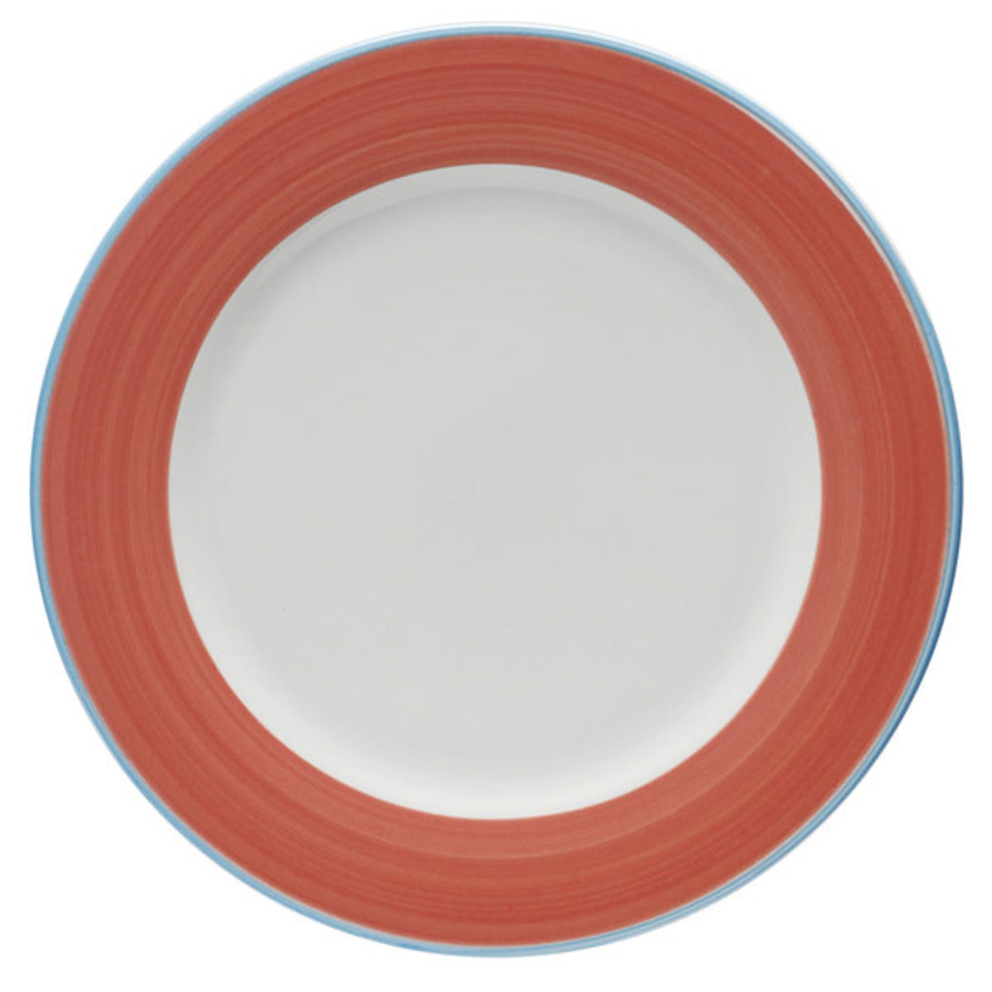 12 1/4"Coral Porcelain Rolled Edge Plate, Corona Calypso (12 Pack)