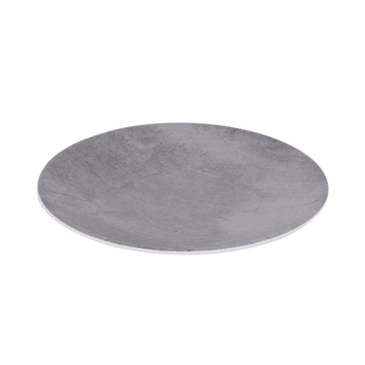 Melamine Round Plate - Cement