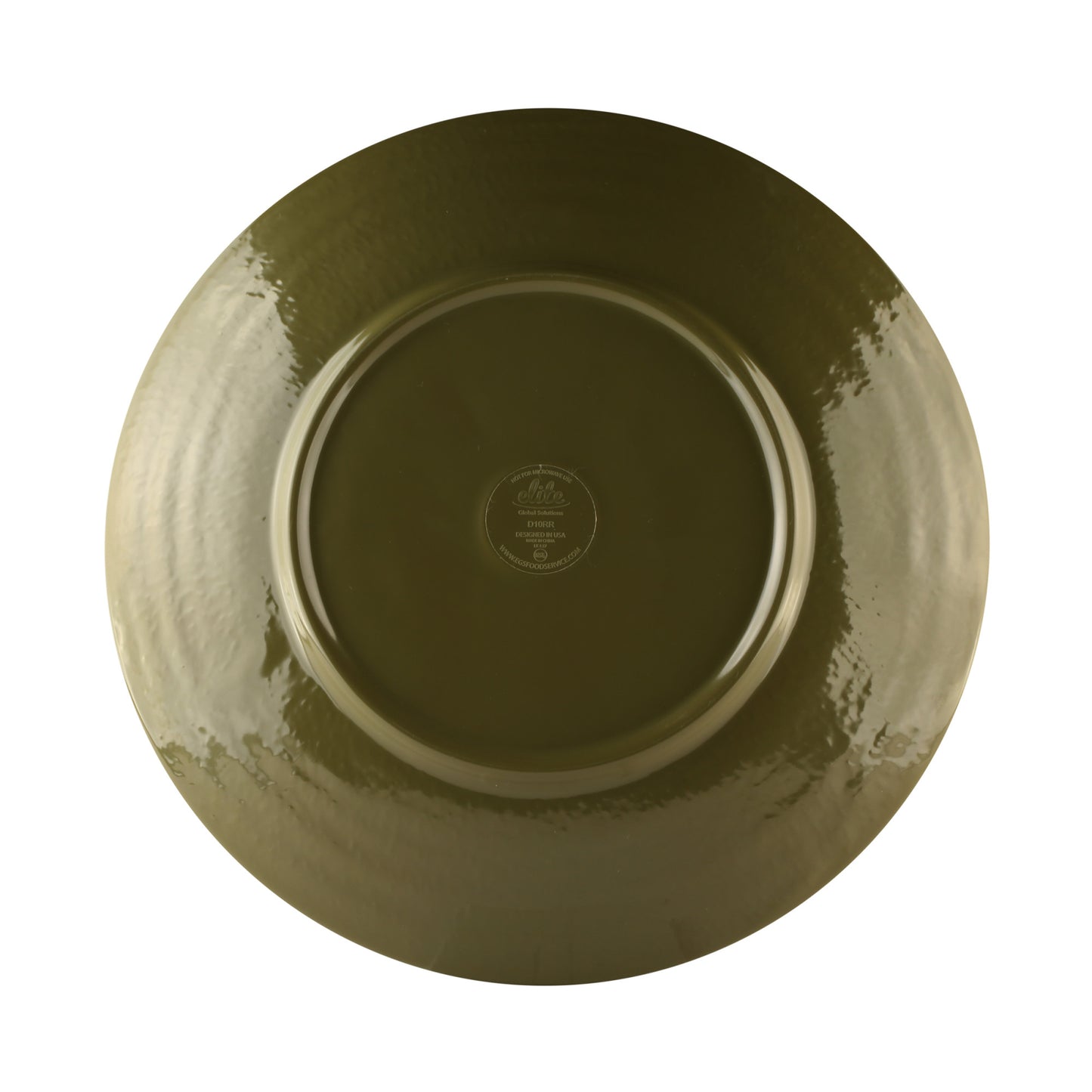 Melamine Round Pebble Plate - Lizard