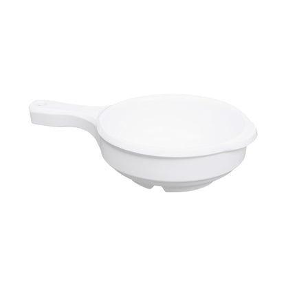Melamine Bowl w/ Handle - White