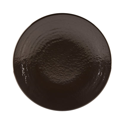 Melamine Round Pebble Plate - Aubergine