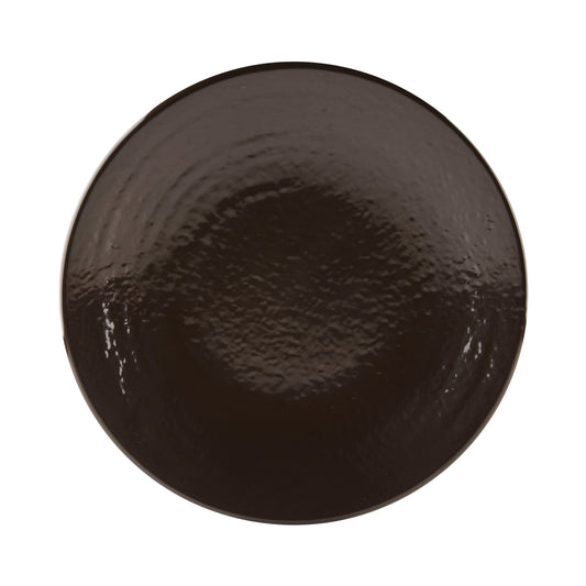 Melamine Round Pebble Plate - Aubergine