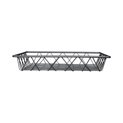 Metal Square Wire Basket - Gunmetal Grey