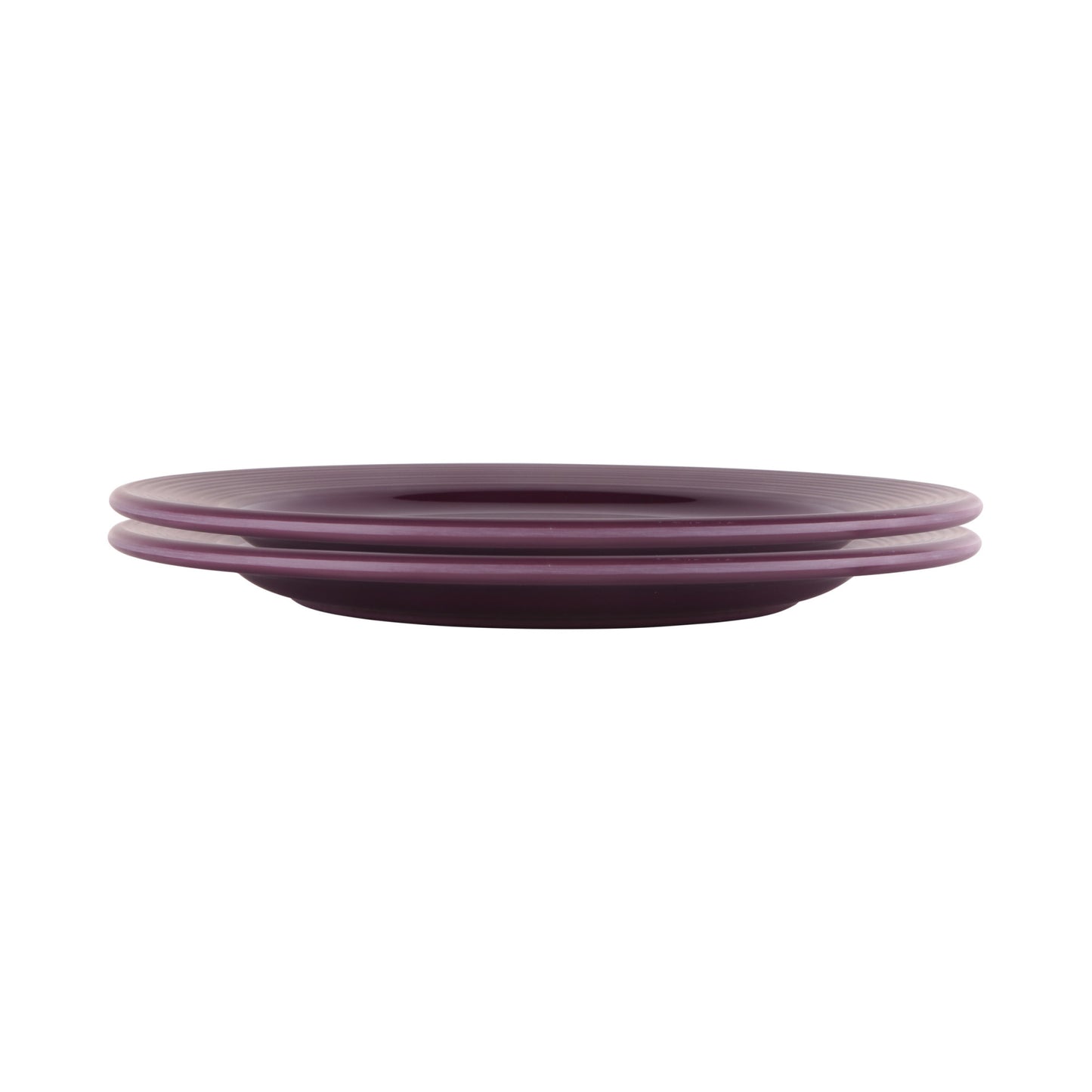 Melamine Round Plate - Purple Glaze
