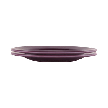 Melamine Round Plate - Purple Glaze