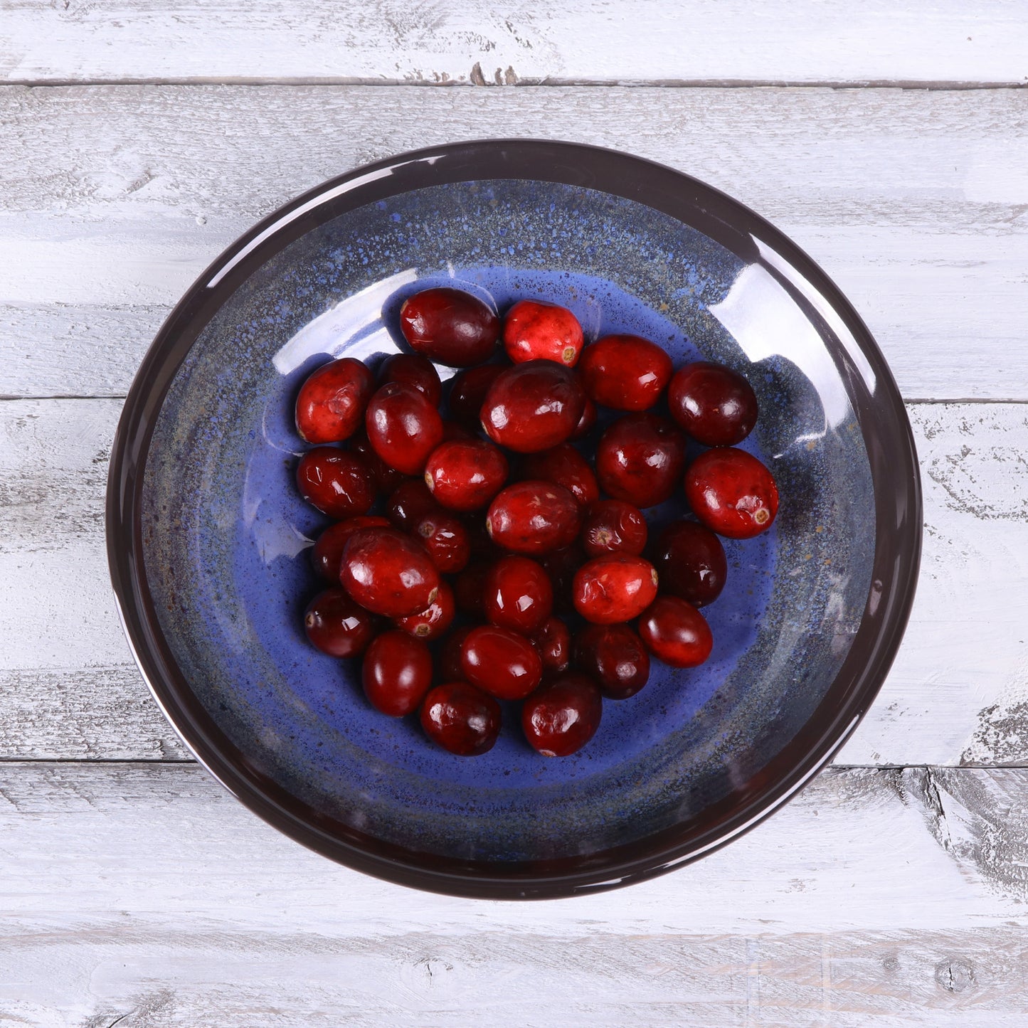 Melamine Round Bowl - Cobalt Design