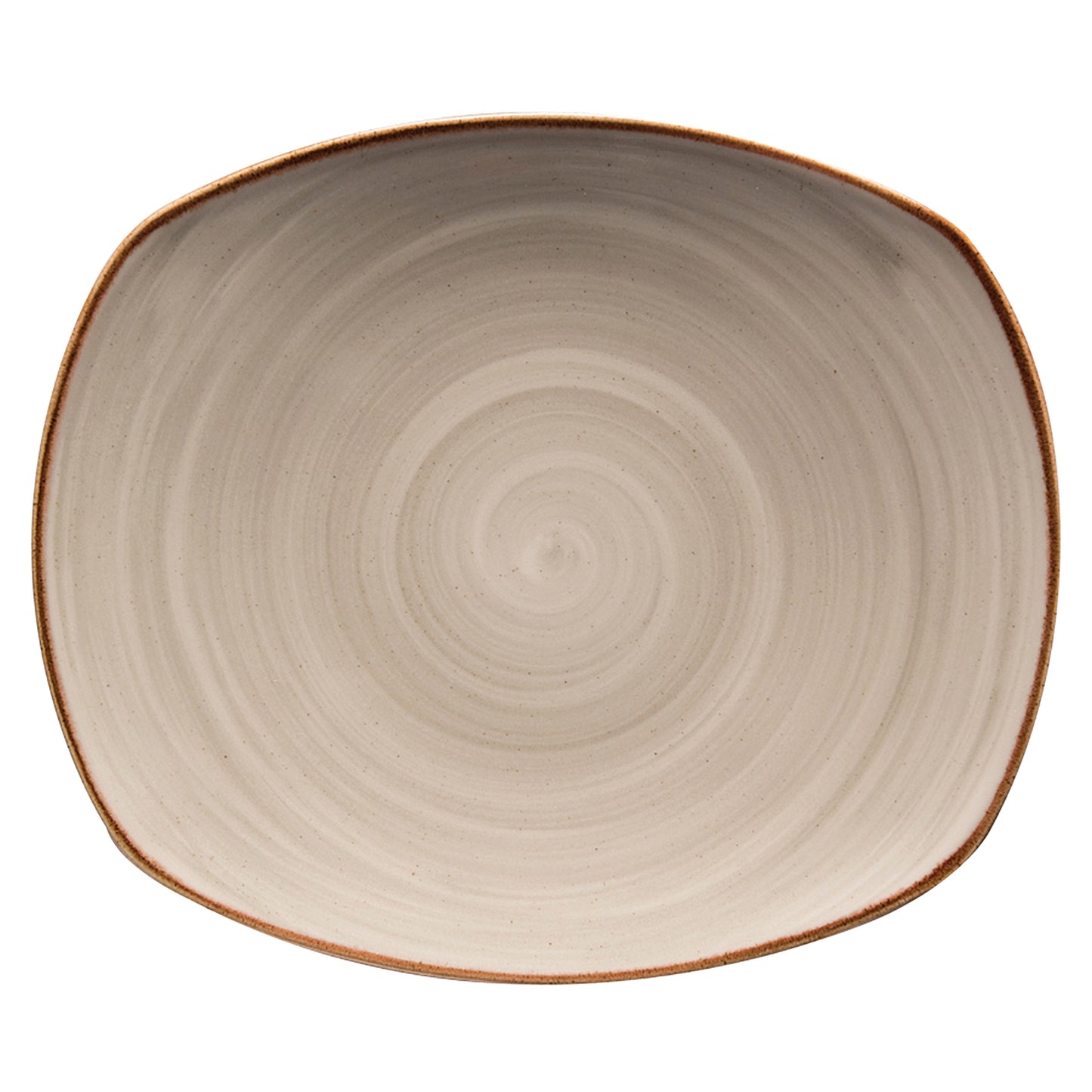 12" Grey Porcelain Plate, Corona Artisan Grey (12 Pack)