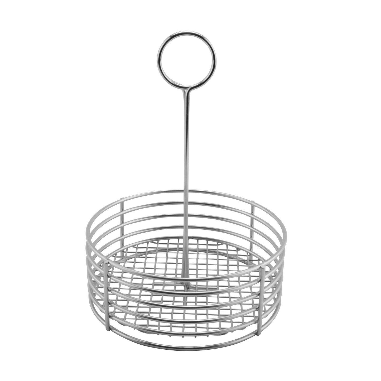 Round Stainless Steel Condiment Caddy