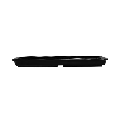 Melamine Rectangular Organic Tray - Black