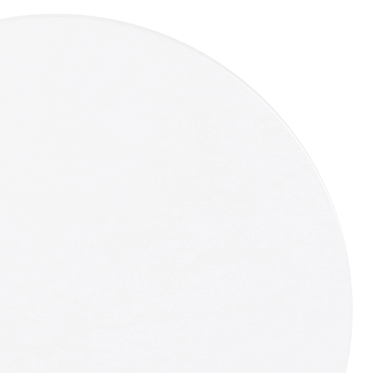 Melamine Round Flat Plate (Fits M5P Pedestal) - White