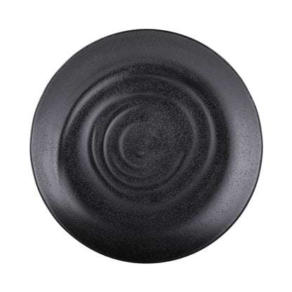 Melamine Round Plate - Black