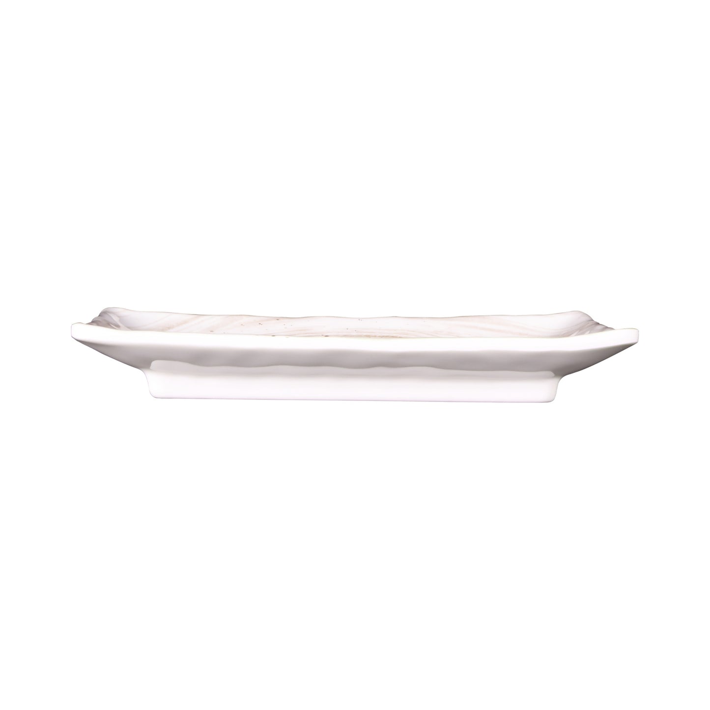 Melamine Rectangular Plate - Taupe Design