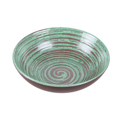 Melamine Round Bowl - Stardust Green