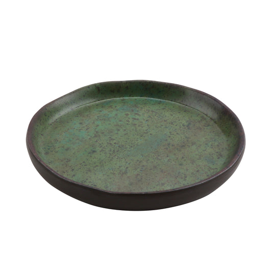 4" savor spruce round melamine plate, 4"L x 4"W x 0.56"H, GET, cheforward