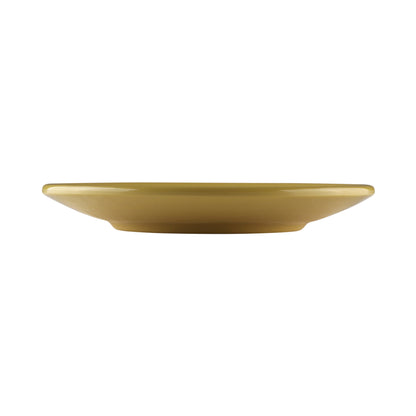 Melamine Round Pebble Plate - Olive Oil
