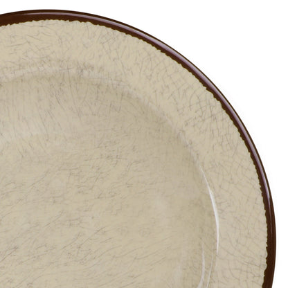 Melamine Round Crackle Pasta/Soup Bowl - Vanilla
