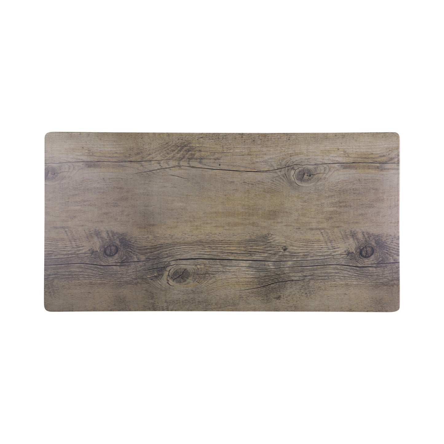Melamine Rectangular Faux Wood - Driftwood