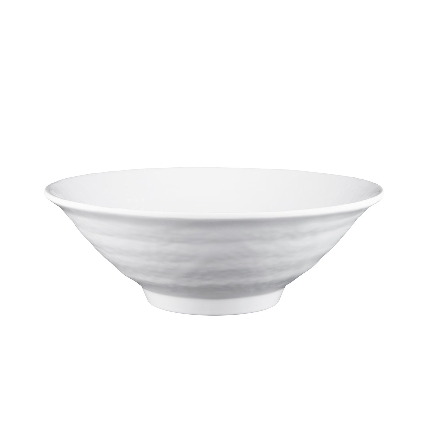 Melamine Bowl - White Matte Finish Outside/White Gloss Finish Inside