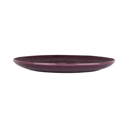 Melamine Round Plate - Purple Glaze