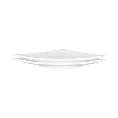 Melamine Triangle Plate - White