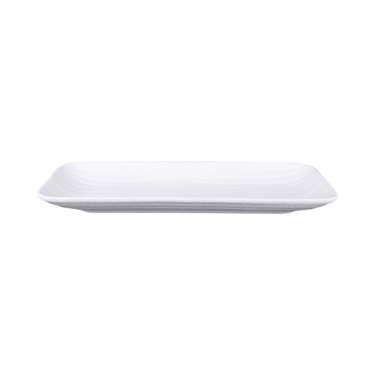Melamine Rectangular Wave Tray - White