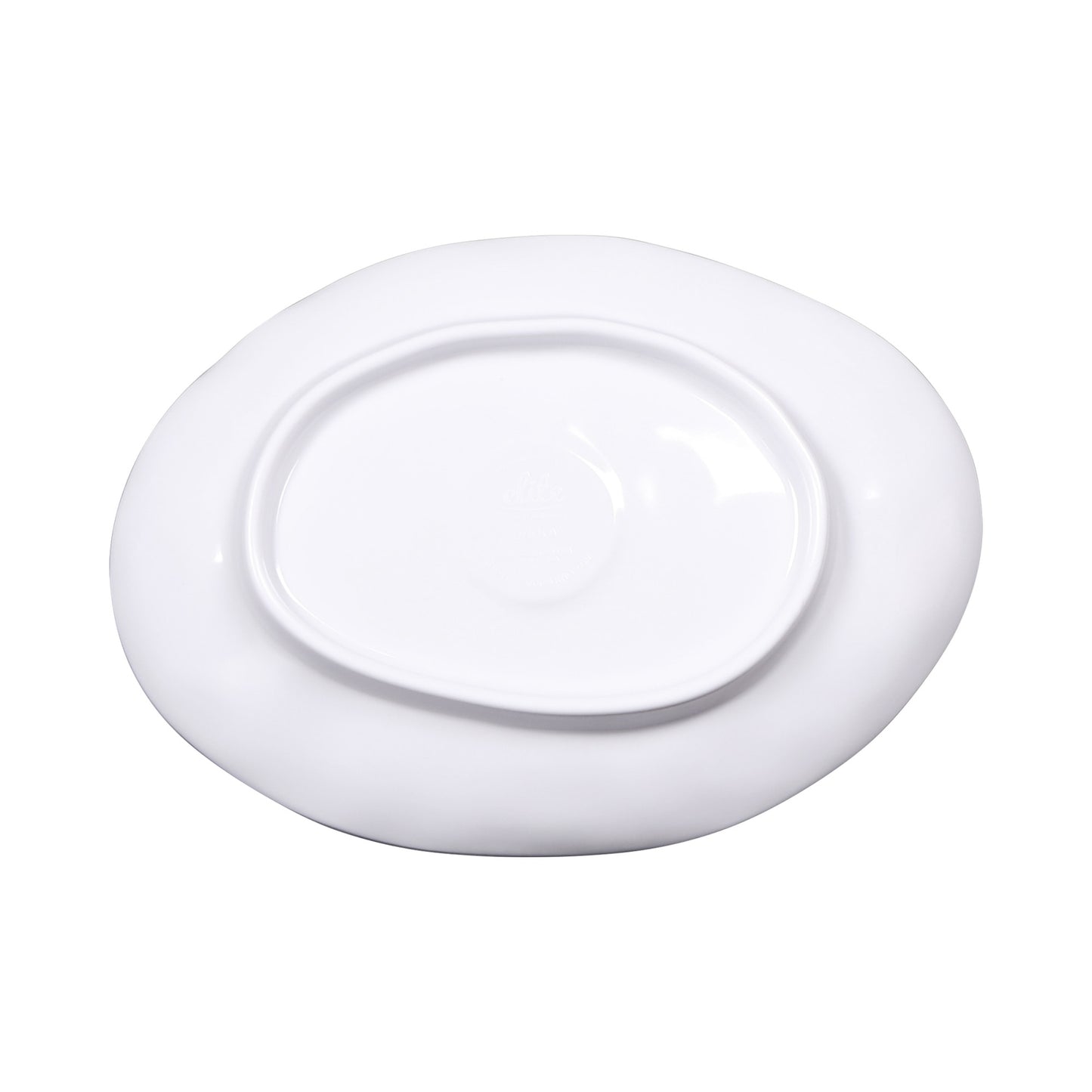 Melamine Deep Oval Plate - Navy Design