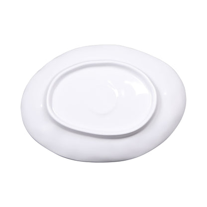 Melamine Deep Oval Plate - Navy Design