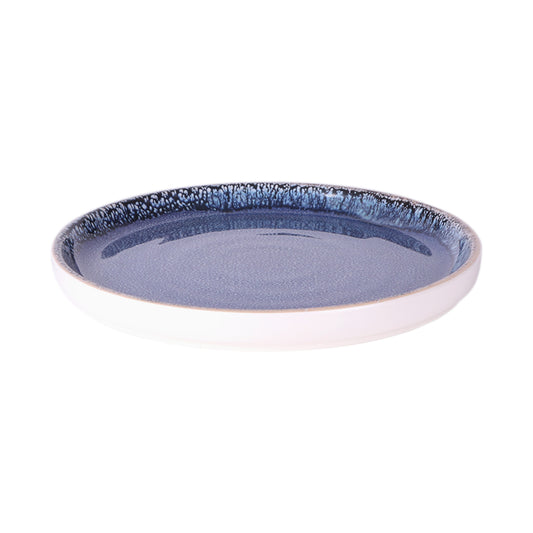 Melamine Round Plate - Indigo Blue