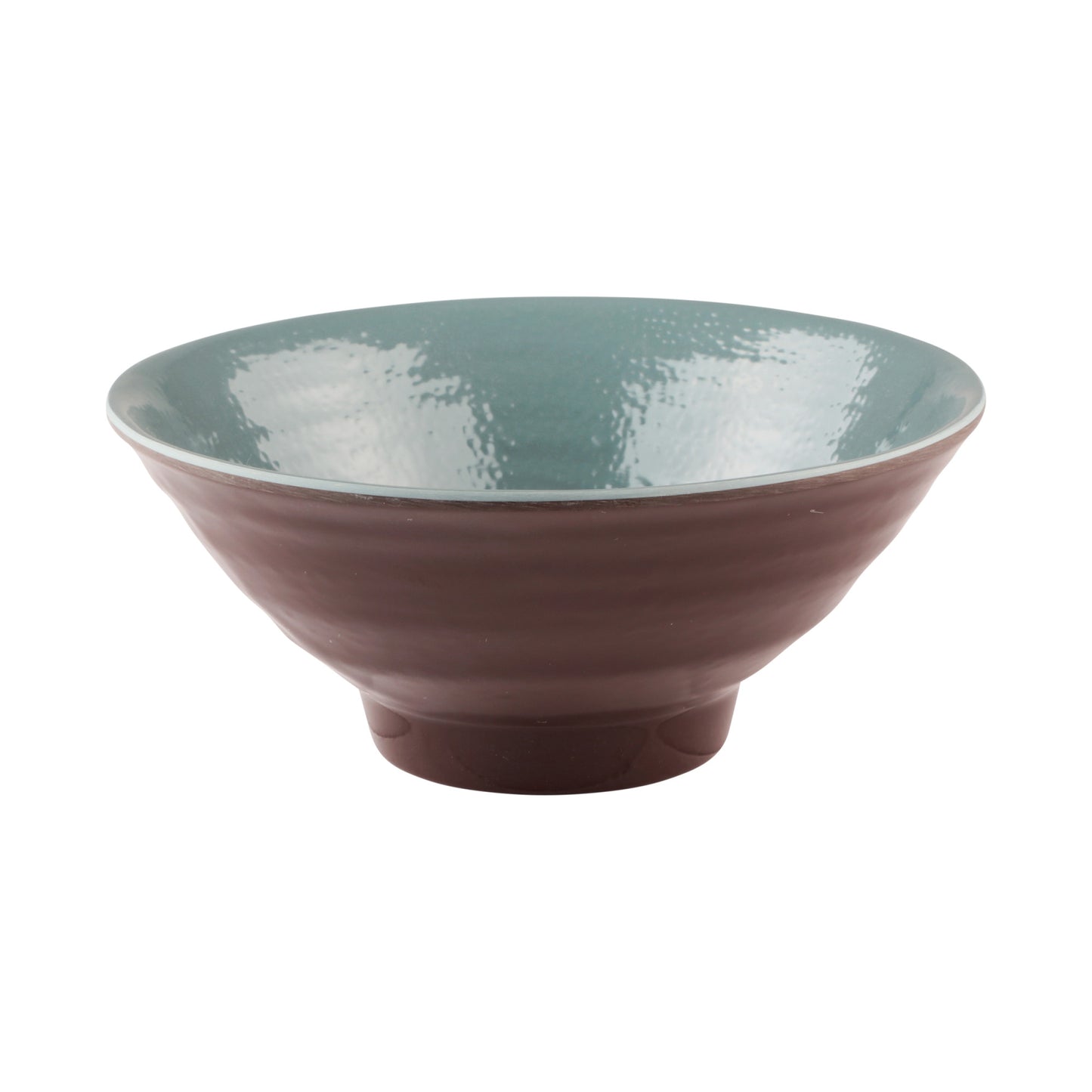 Melamine Bowl - Aubergine Matte Finish Outside/Abyss Gloss Finish Inside