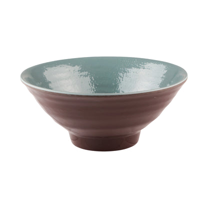 Melamine Bowl - Aubergine Matte Finish Outside/Abyss Gloss Finish Inside