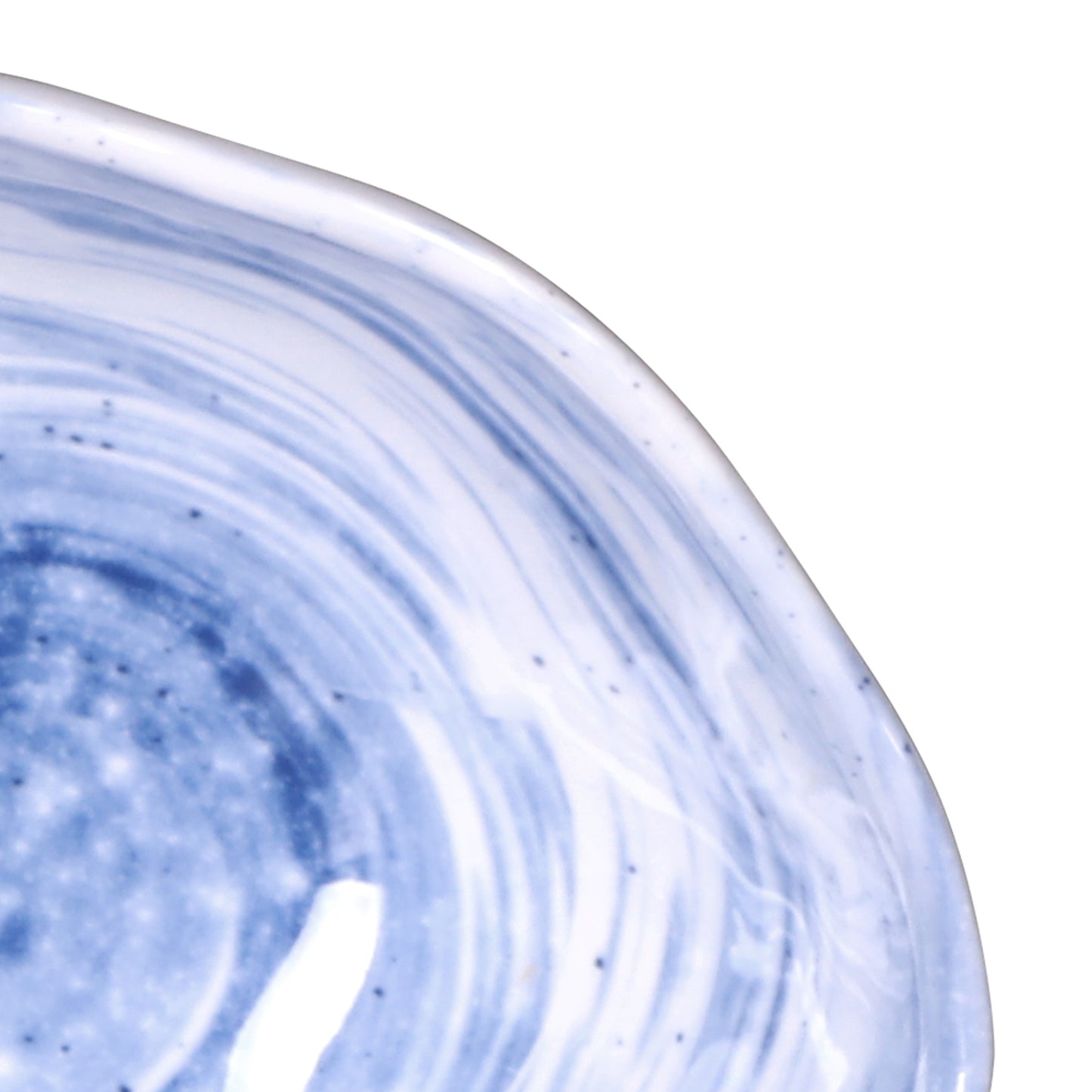Melamine Oval Bowl - Navy Design