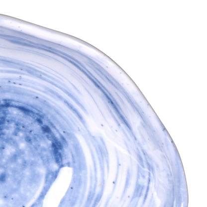 Melamine Oval Bowl - Navy Design