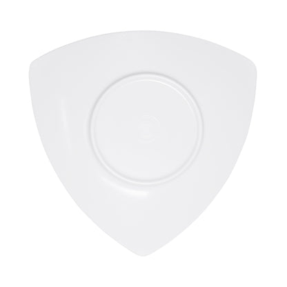 Melamine Triangle Plate - White