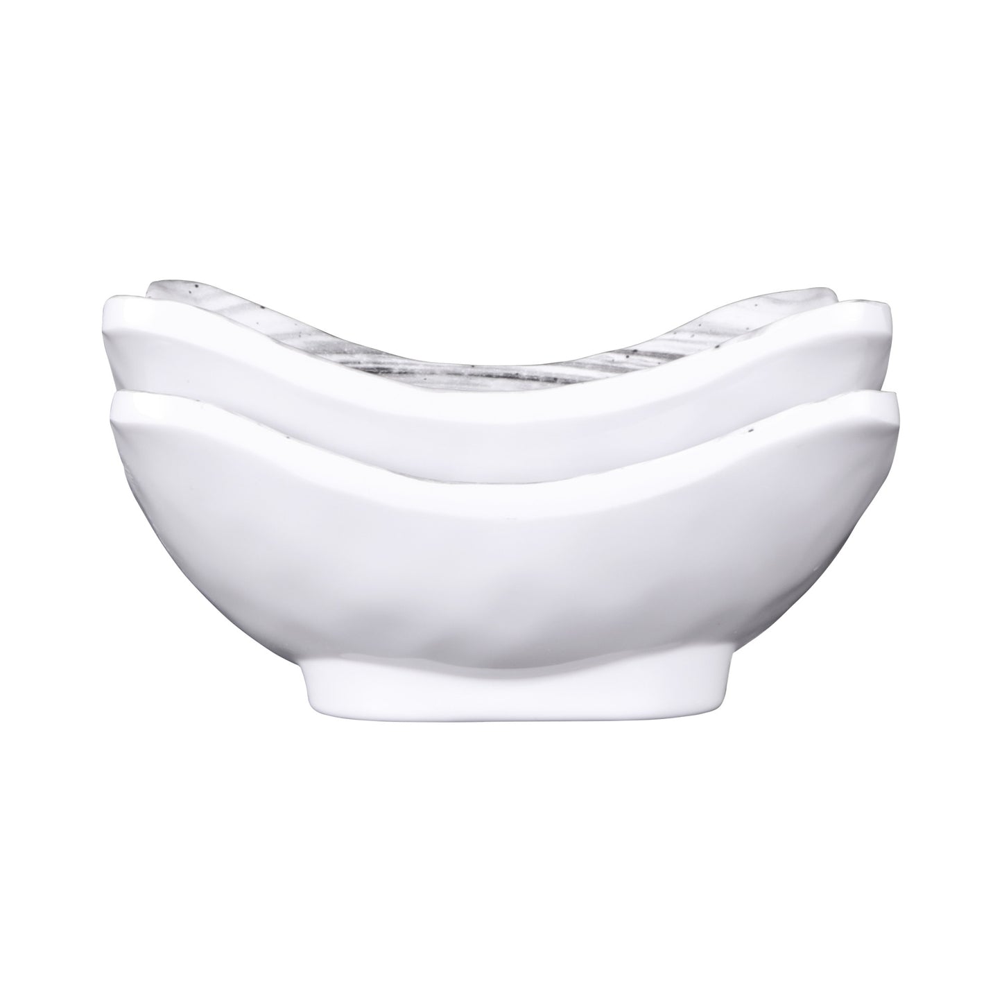 Melamine Square Bowl - Black Design