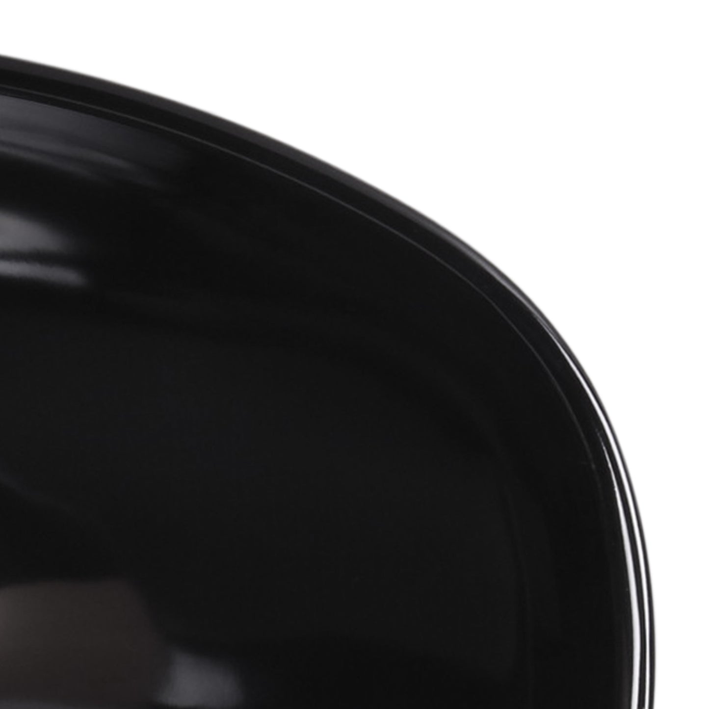 Melamine Oval Bowl - Black