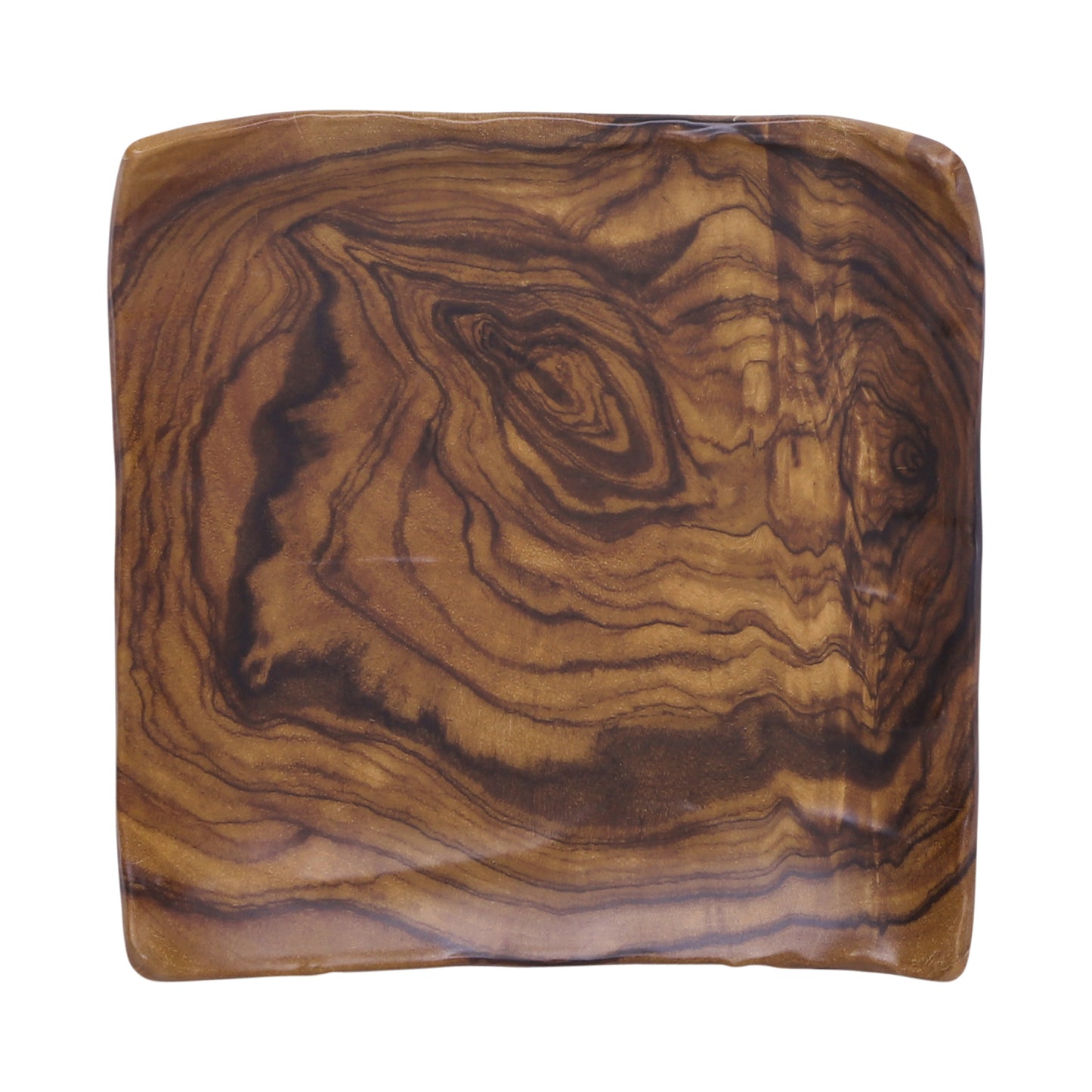 Melamine Square Plate - Sequoia