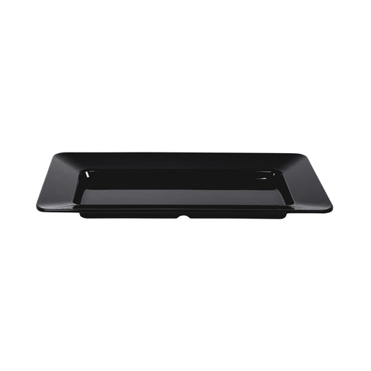 Melamine Rectangular Plate - Black
