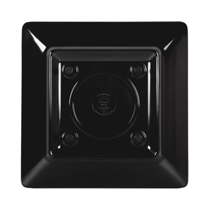 Melamine Square Plate - Black