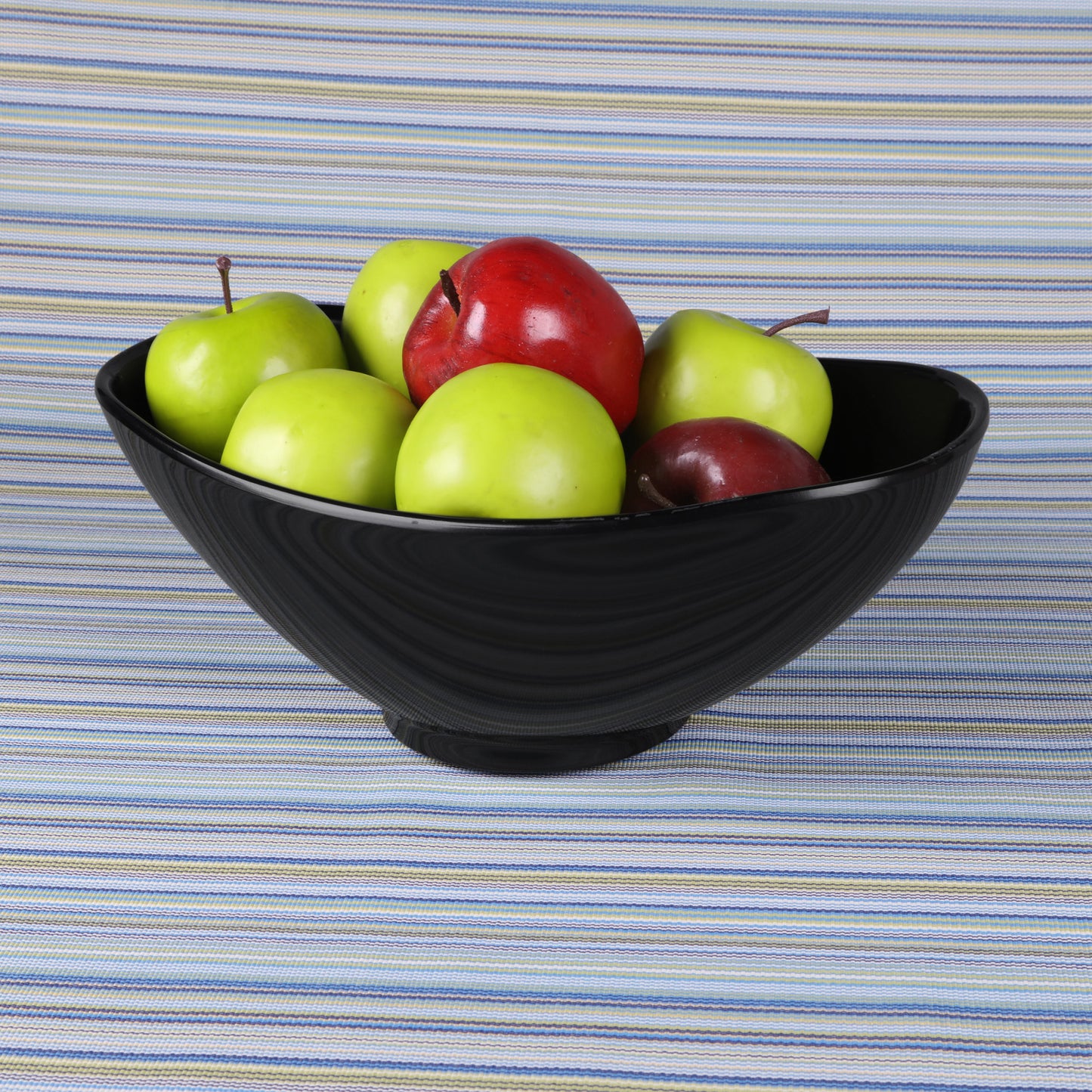 Melamine Oval Bowl - Black