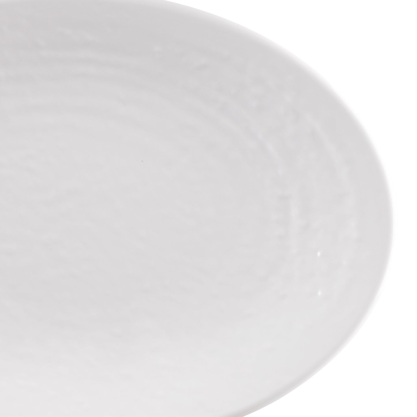 Melamine Oval Pebble Platter - White