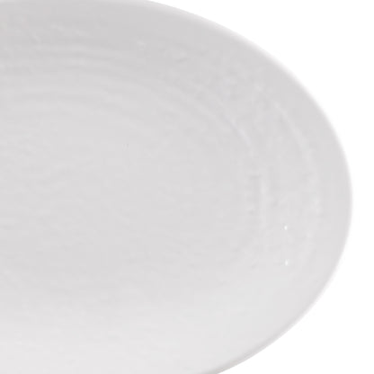 Melamine Oval Pebble Platter - White
