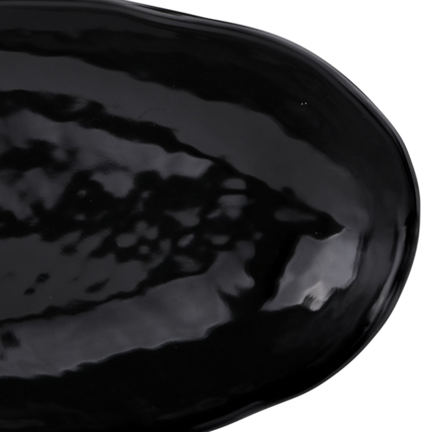Melamine Uneven Edge Tray - Black