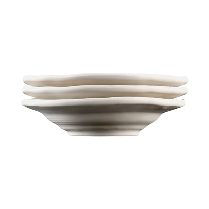 Melamine Irregular Round Bowl - Off White Design