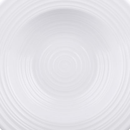 Melamine Swirl Pasta/Soup Bowl - White